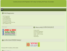 Tablet Screenshot of ngosindia.net