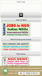 Mobile Screenshot of ngosindia.com