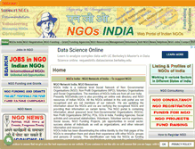 Tablet Screenshot of ngosindia.com